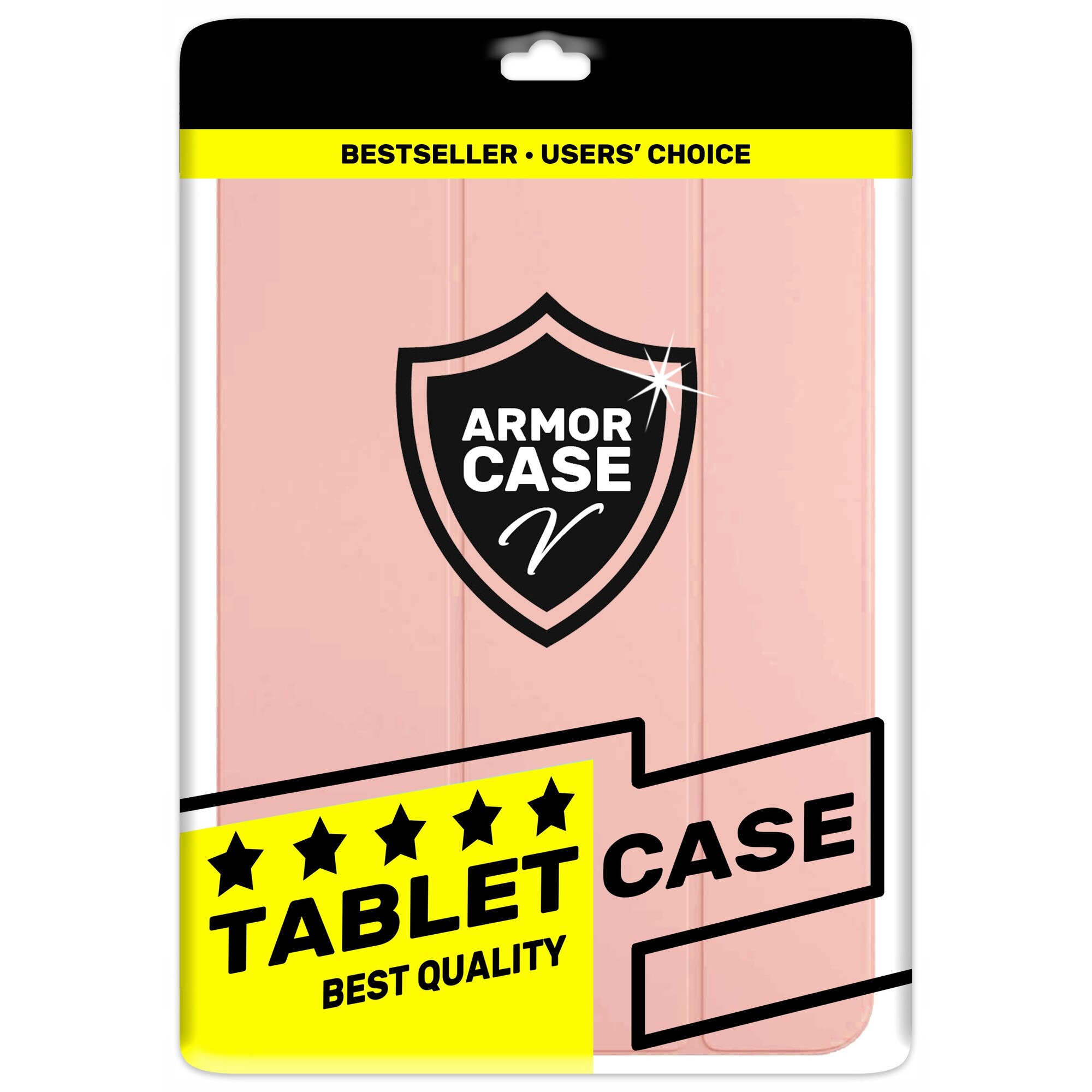 Husa de protectie pentru Apple iPad 11", Generatia 11 (2025), roz, cu suport pentru Apple Pencil, design transparent