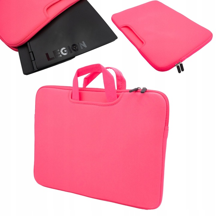 ArmorCase laptop tok, 14" élénk rózsaszín, neoprén, maximális méretek 275x385x45mm