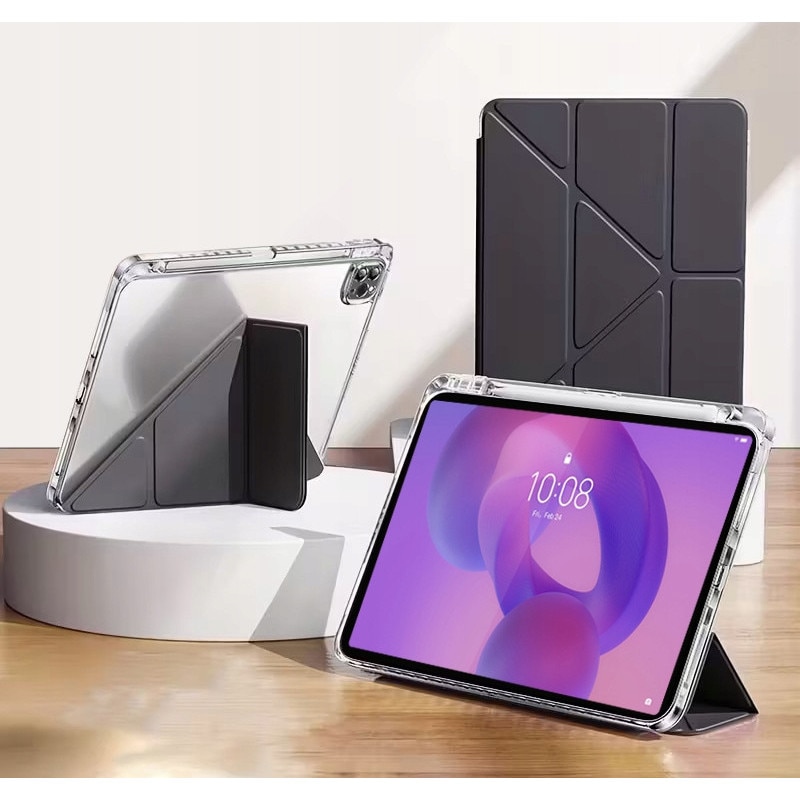 Etui de protectie pentru tableta Lenovo Idea Tab 11" 2025, ArmorCase, negru, cu suport pentru stylus, functie de suport, constructie pliabila