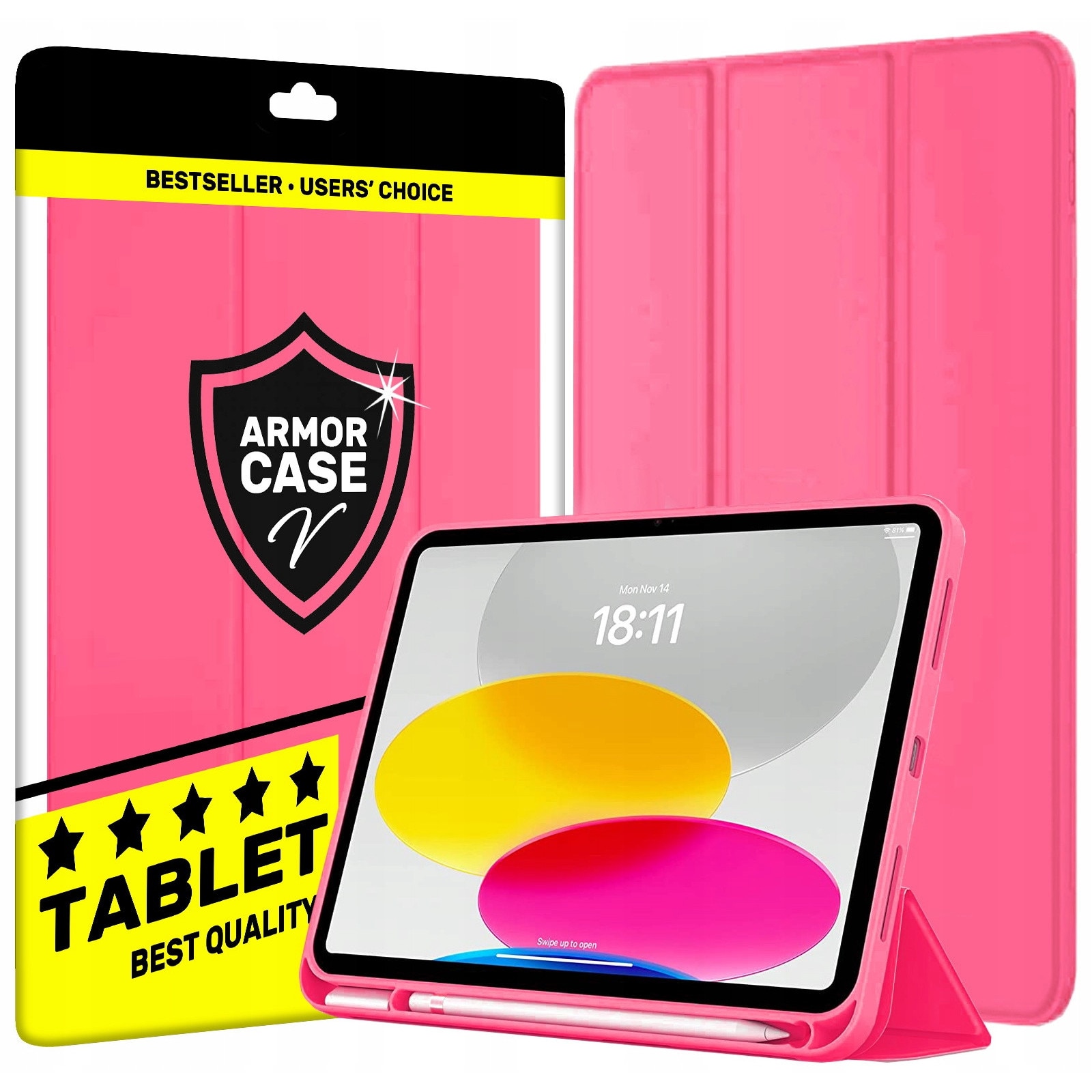 Husa tableta ArmorCase pentru Apple iPad 10.9, Gen 10 (2022), roz