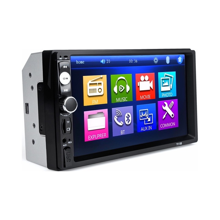 Radio auto 2 DIN, NCS, Bluetooth, ecran 7", slot microSD, USB