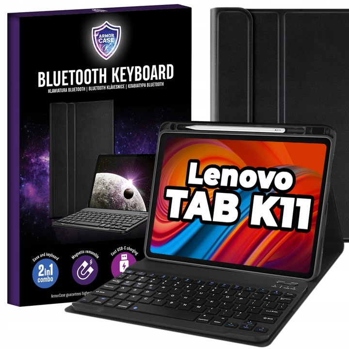 ArmorCase tablet tok Lenovo Tab K11 11"-hez, fekete