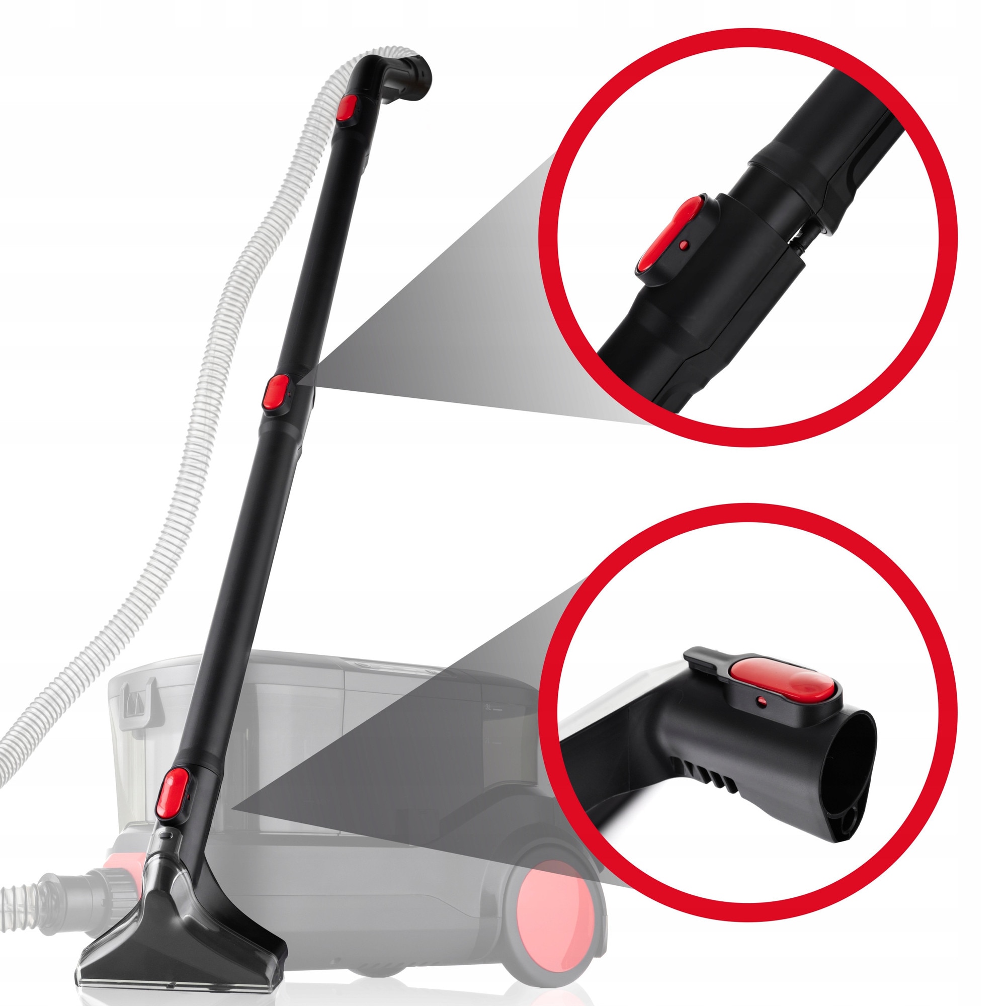 Aspirator profesional de curatare, Lehmann ProWash, 2000W, 3 accesorii, 51x29x28cm, multicolor