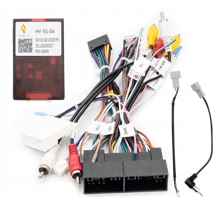 Adaptor radio KIA SPORTAGE 2010-2015, HYUNDAI IX35 2009-2015, compatibil cu statii multimedia Android, 16 PIN