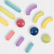 Set de constructie magnetica MalPlay, 120 elemente, stimuleaza creativitatea, coordonare mana-ochi, multicolor, 37x24x6cm