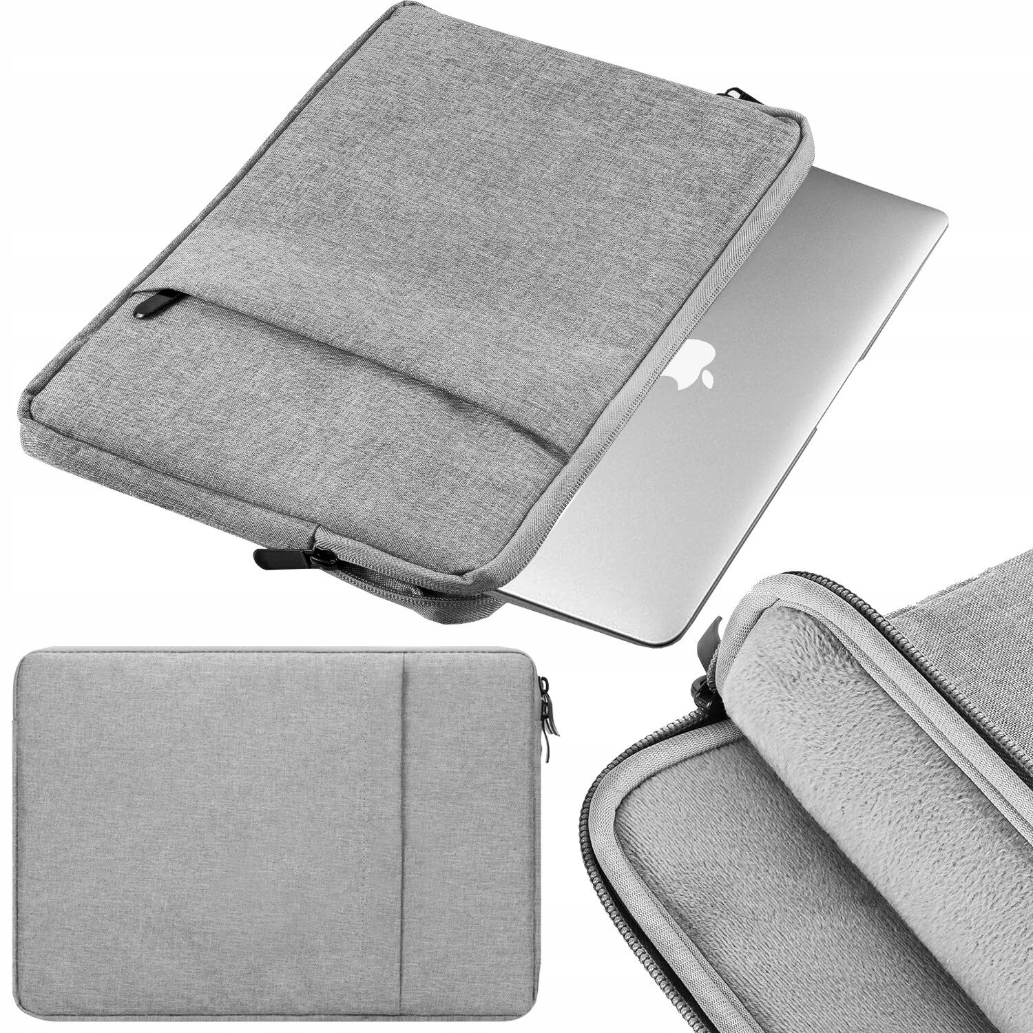 Etui laptop ArmorCase pentru Apple MacBook Air 2025 13.6", gri, dimensiuni 32,5x23,5x2cm, protectie maxima