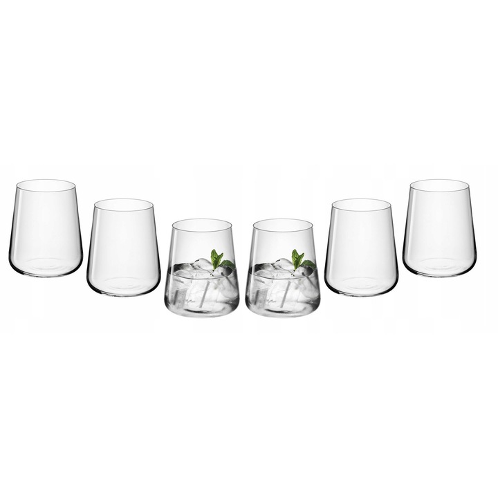 MODERN Gerlach pohárkészlet, 430 ml, 6 db, átlátszó üveg, elegáns design