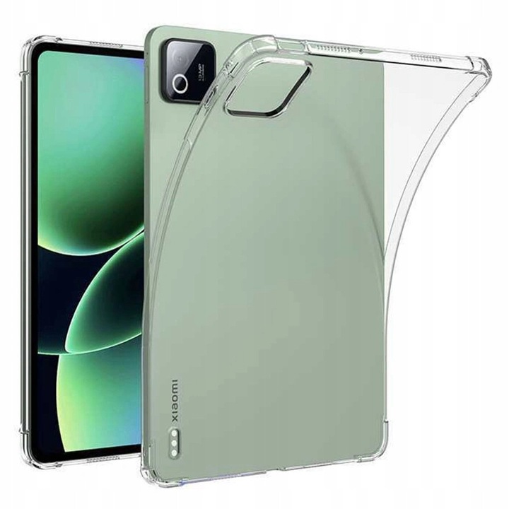 Husa tableta ERBORD pentru Xiaomi Pad 8/8 Pro/7/7 Pro, silicon transparent, protectie eficienta, material TPU