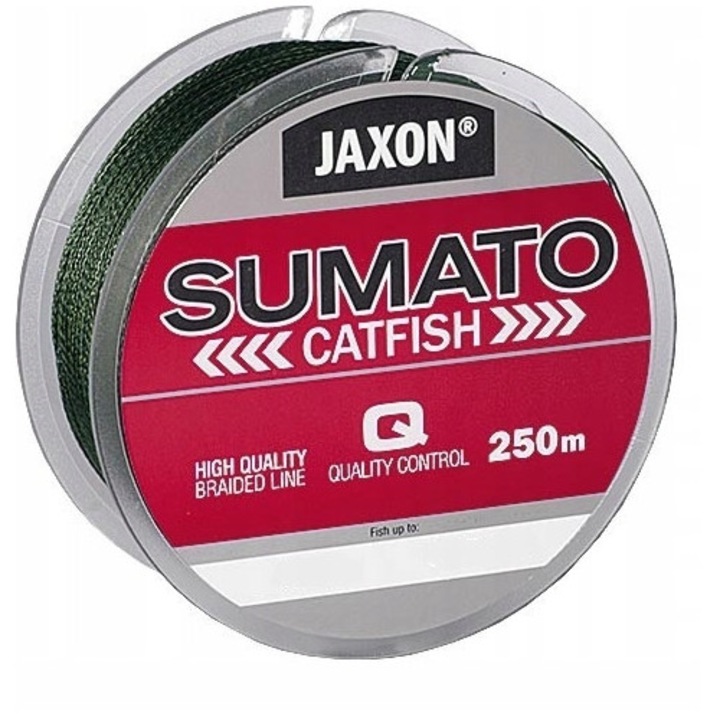 Sumato Catfish fonott zsinór 0,50mm 1000m 80kg, szín: sötétzöld, szett 4x250m