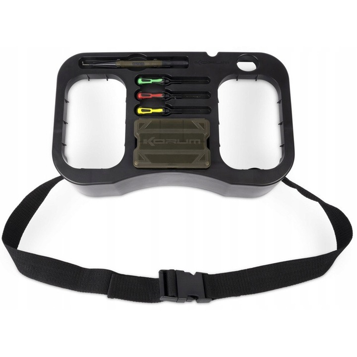 Кутия за риболов Korum Glide Trotting Tray, комплект с 4 приспособления за стръв, 9x36.5x22cm, многоцветен