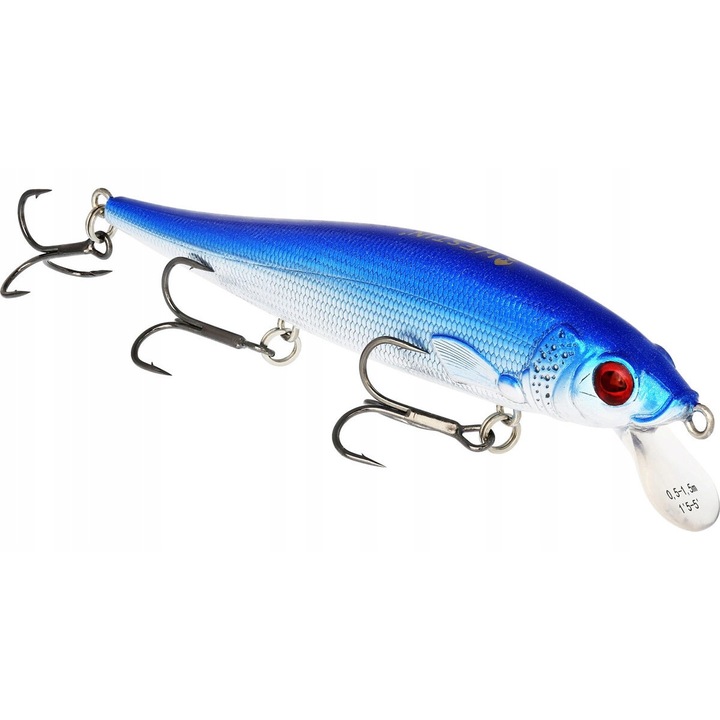 Wobler Jerkbite 7.5cm, 6g, Shine Sardine, merülési mélység 0.5-1.5m