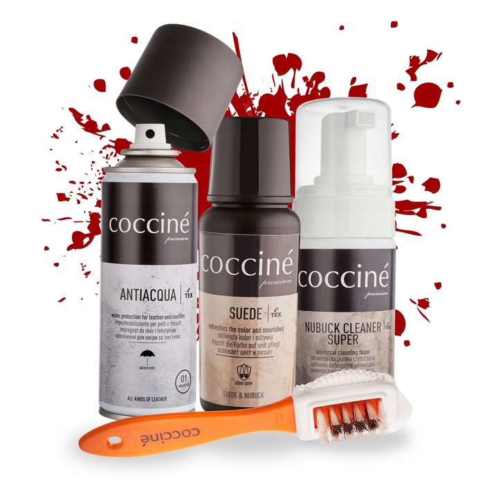 Set 4in1 pentru ingrijirea incaltamintei Coccine