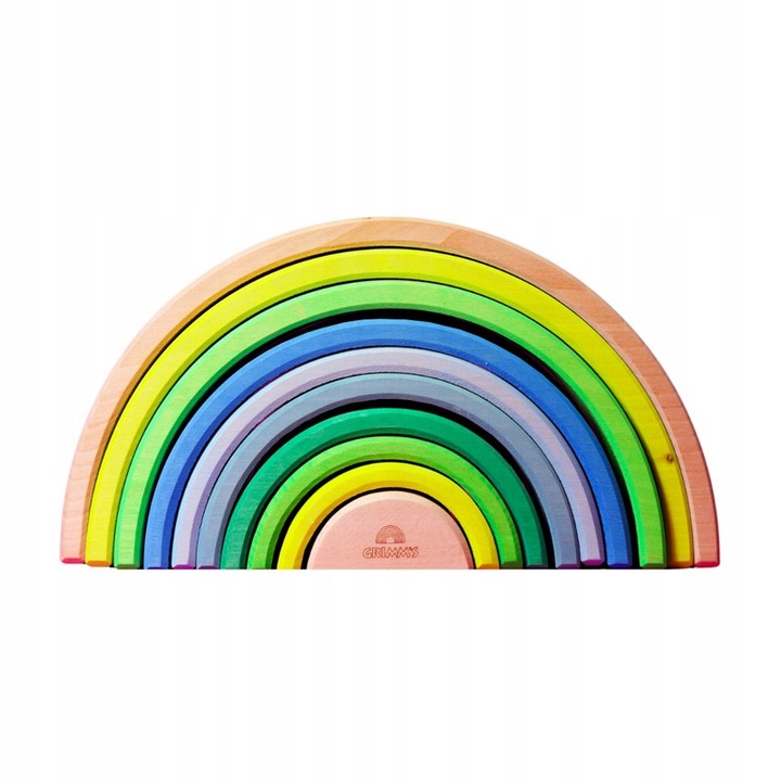 Grimm's puzzle, fából, 10 elemes, neon zöld, 27,4x13,7cm