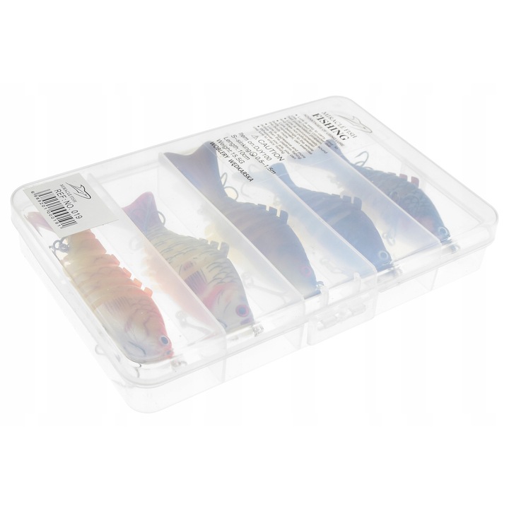 5 db Wobbler szett Laminált 10 cm, 15,5 g, Holografikus, 0,5-1,5 m merülési mélység