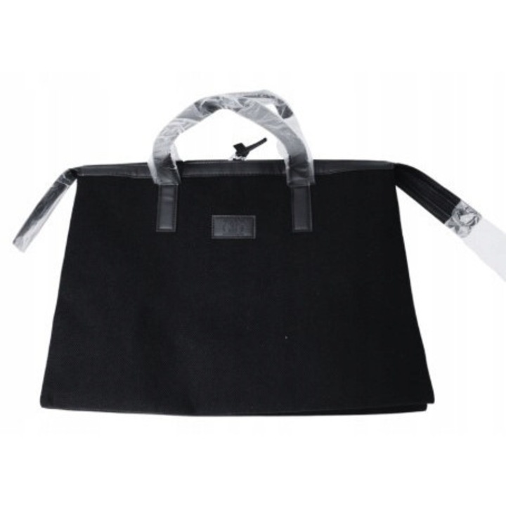 Fekete shopper táska Armani anyagból, EGY MÉRET