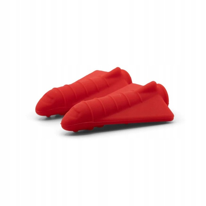 Husa terapeutica pentru creion Jellystone, set 2 bucati, rosu, 5,2x3,5x1,5cm
