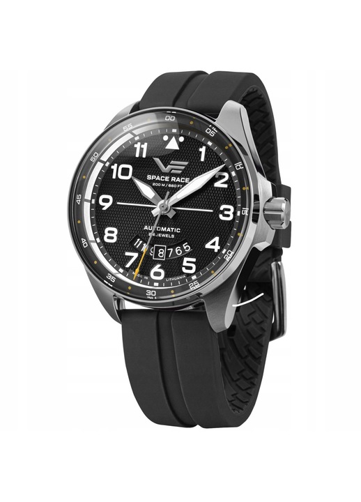 Ceas barbatesc Vostok Europe NH35A-325A745SB automat sportiv negru 46x16mm