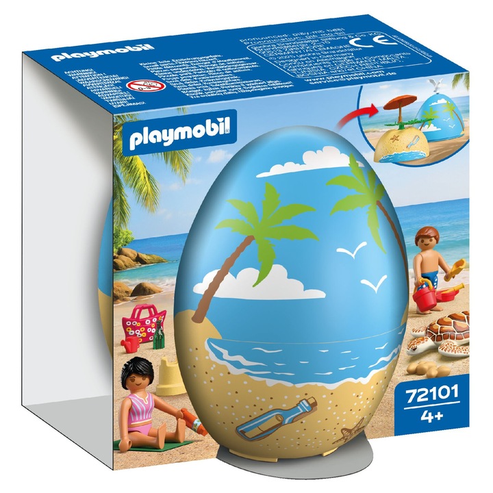 PLAYMOBIL Ou creativ Ваканция на плажа Касичка за Великден 72101