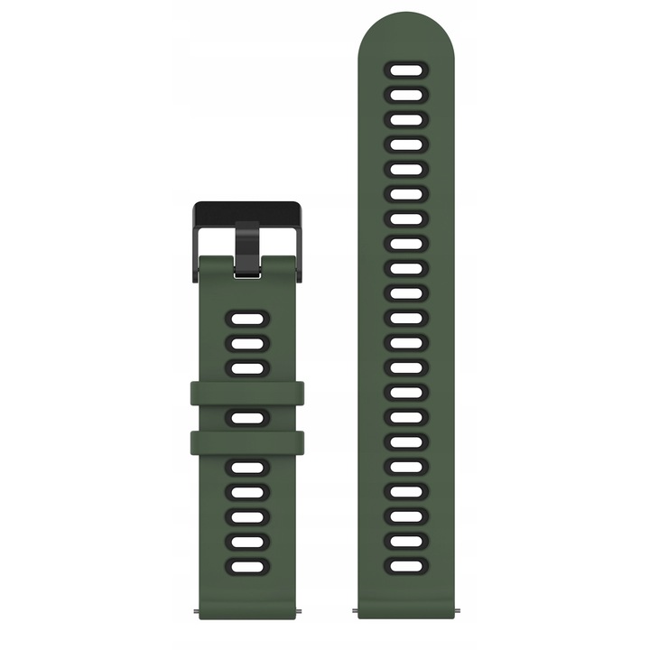 Pasek smartwatch, Vector, VCTR-22-S4AG, verde si negru, 20mm