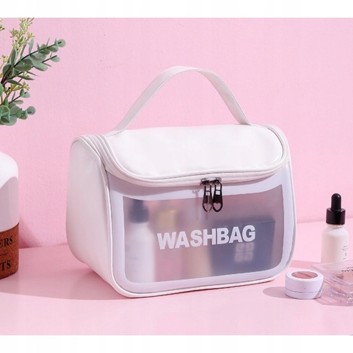 Органайзер за козметика Ecarla, бял, 22x18x12см, комплект