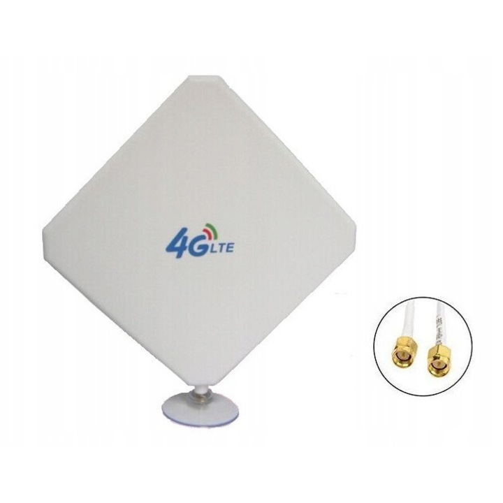 Антена LTE 35dBi Dual Mimo Aigital, 600-2700 MHz, SMA, 148x148x21mm, за вътрешна и външна употреба