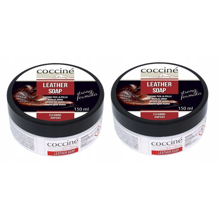 Set 2x Sapun pentru Curatarea Pielii Coccine, 150 ml, pentru Piele Lacuita, Eficient, Protejeaza