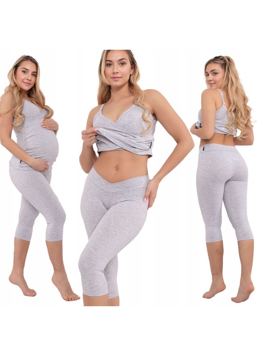 Colanti Formommy, stil casual, Gri