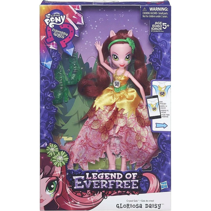 Set Papusi My Little Pony Gloriosa Daisy, 22cm, multicolor, accesorii incluse