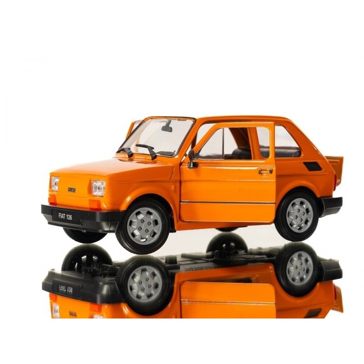 Fém modell Fiat 126, 1:21, Welly, 14,5x6x6cm