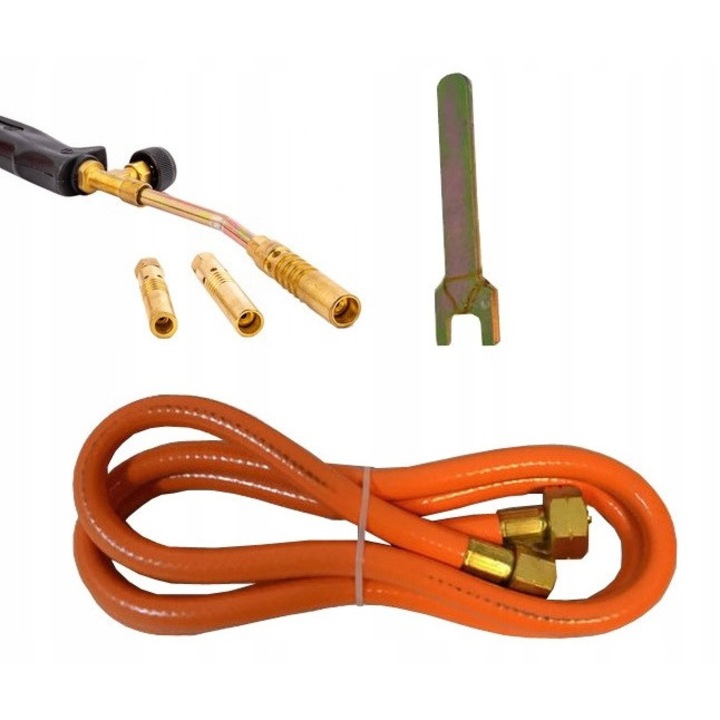 Arzator de gaz BLACK 39001, 3 duze, propan-butan, 1,5m furtun