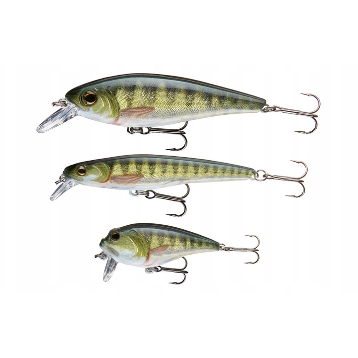 Комплект воблери Cormoran Perch, 3 броя, 5,50x7,00x7,80 см, модел REALFISH