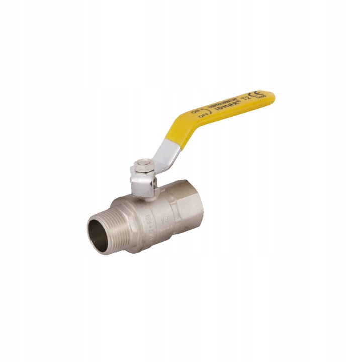 Robinet gaz, IDMAR, WZ 1 DN25, manere din otel, culoare galbena, 1"