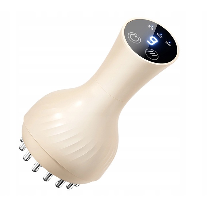 Електрически масажор Meridian Brush, лесен за използване, бежов