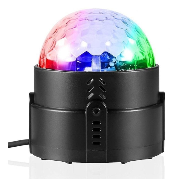 Proiector disco LED RGB cu telecomanda, 51 diode, 12W