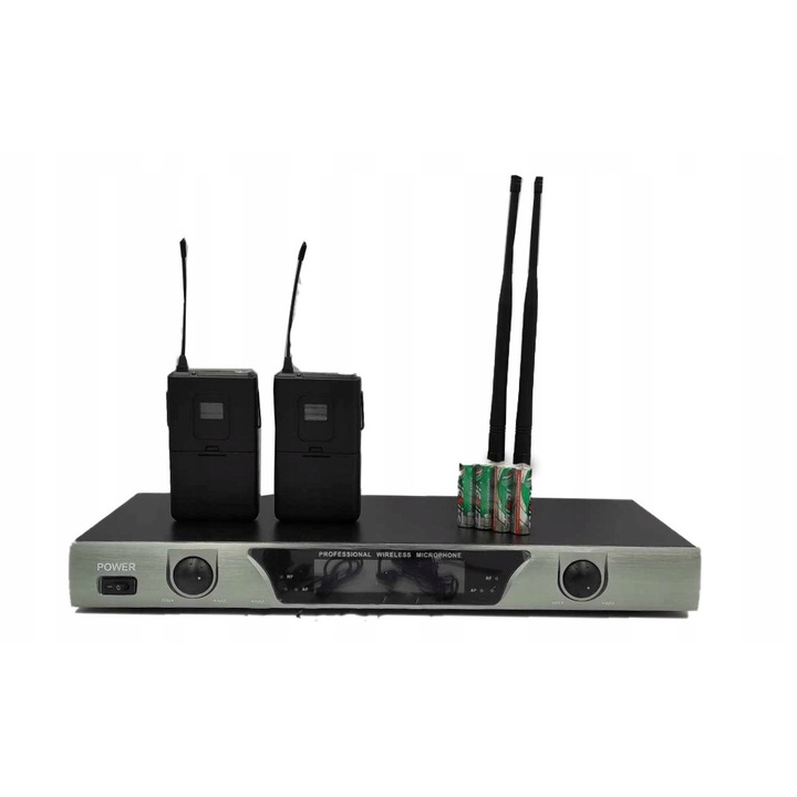 UHF vezeték nélküli mikrofonrendszer, 150m, 50Hz-18KHz, szett