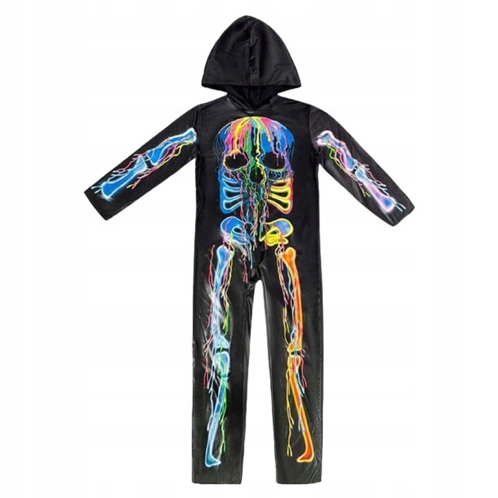 Costum carnaval Meski, culori neon, marime L