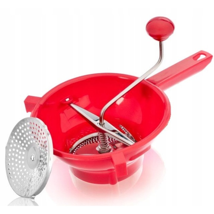 Razatoare pentru legume si fructe, Galicja, rosie, set cu 2 sita, 19x9cm