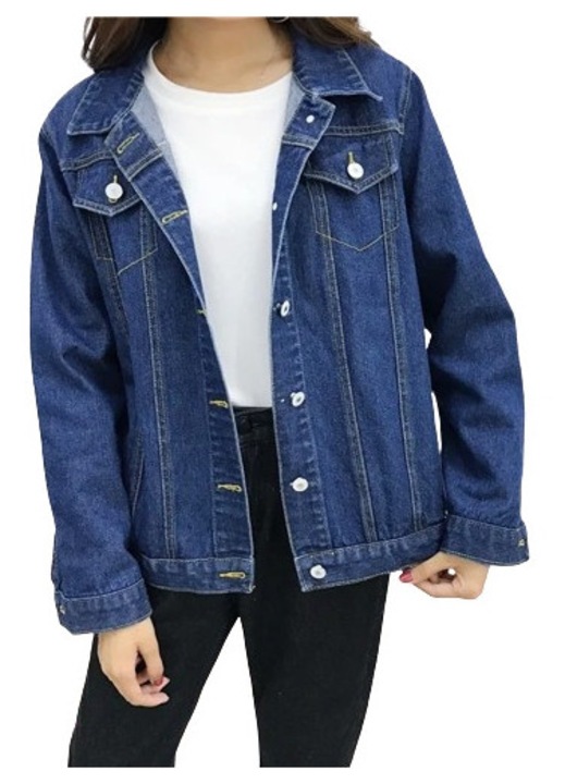 Jacheta de blugi dama, multicolor, fabrica denim, S INTL