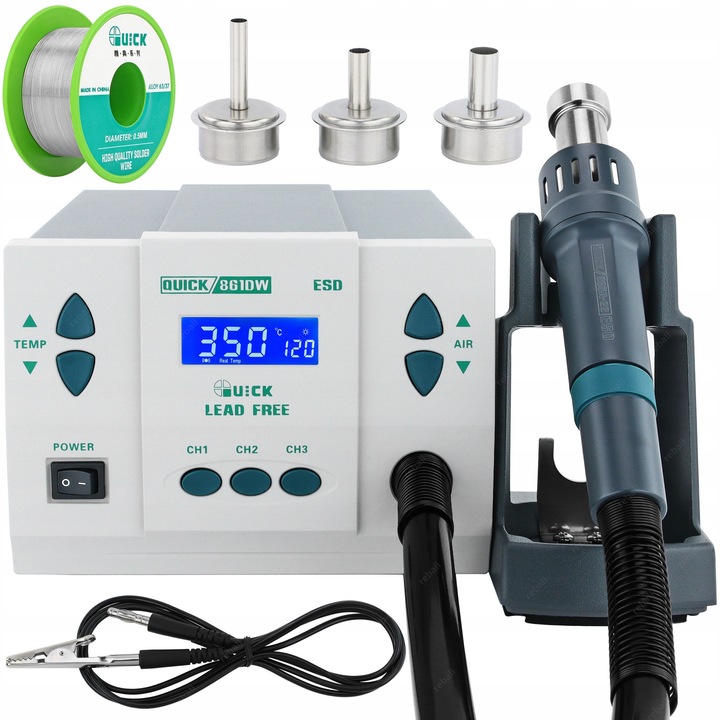 Quick 861DW forrasztóállomás készlet 1000W