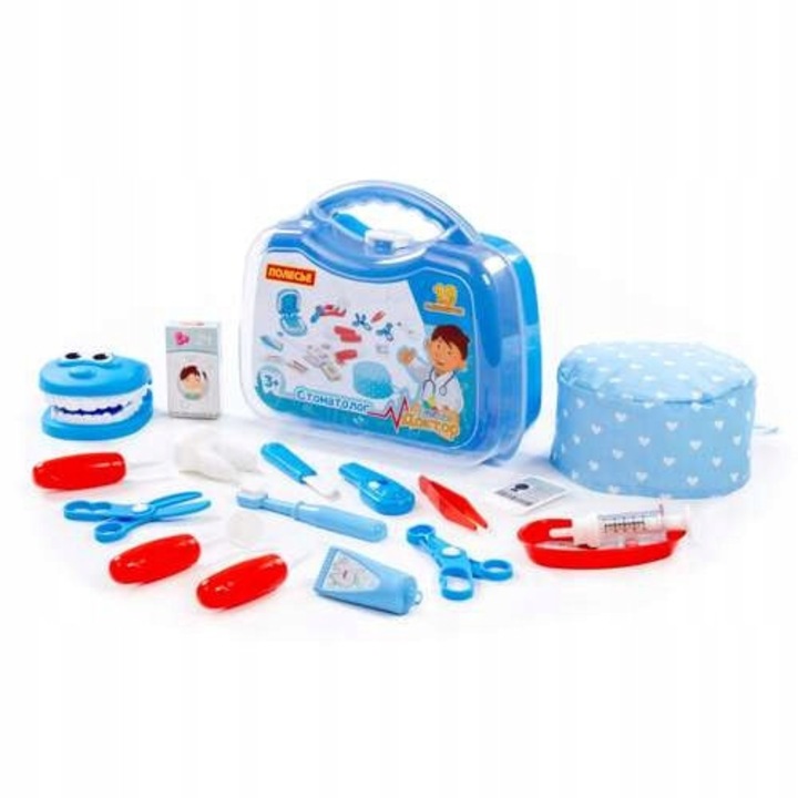 Set joaca doctor Polesie, 19 elemente, multicolor, 24x26x9cm