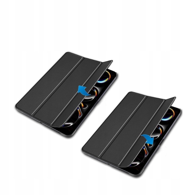 Etui pentru tableta cu clapeta, Apple iPad Pro 13", negru, 28,13x21,43cm, functie de suport