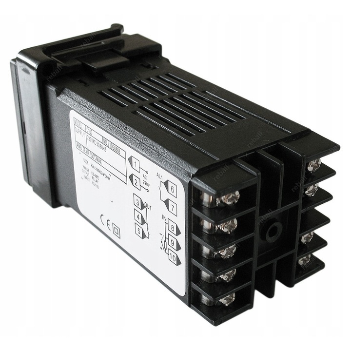 REX-C100FK02 hőmérséklet-szabályzó készlet, K típusú érzékelő, -50C - 800C, 48x48x100mm