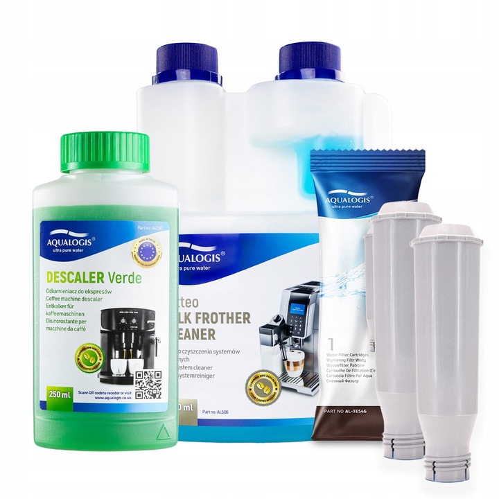 2x filtru pentru espressor Krups AL-TES46 + lichid 500ml + detartrant 250ml