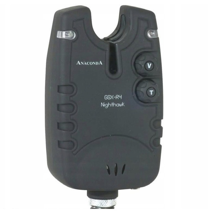 Sygnalizator pescuit Anaconda Nighthawk GSX-4, LED alb, LED colorat, verde