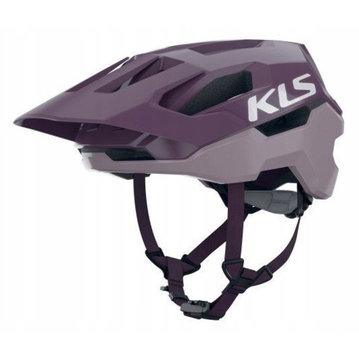 Kellys Dare II védősisak, 58-61cm, sötétlila, levehető vizorral