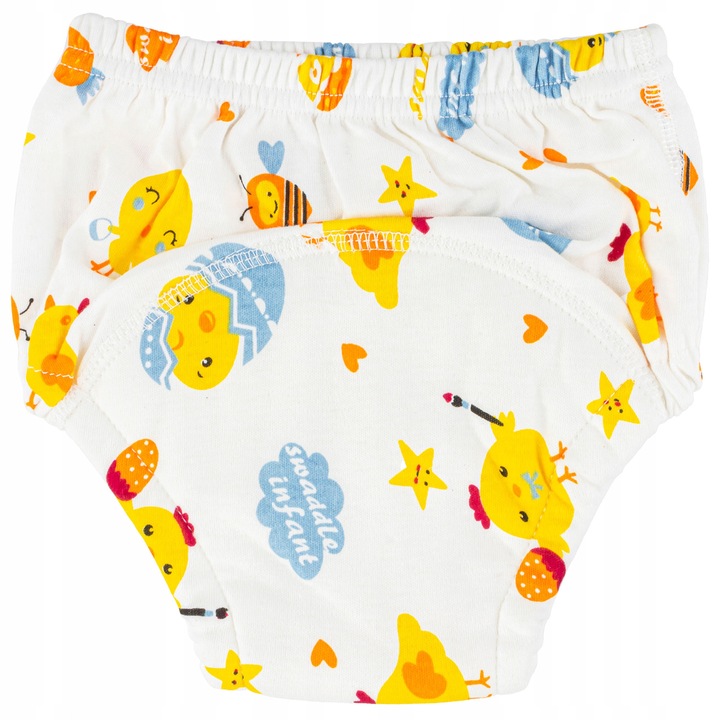 Set 3 majteczki antrenament pentru copii 12-19 kg, Mawe, colorate, cu insertie, bumbac