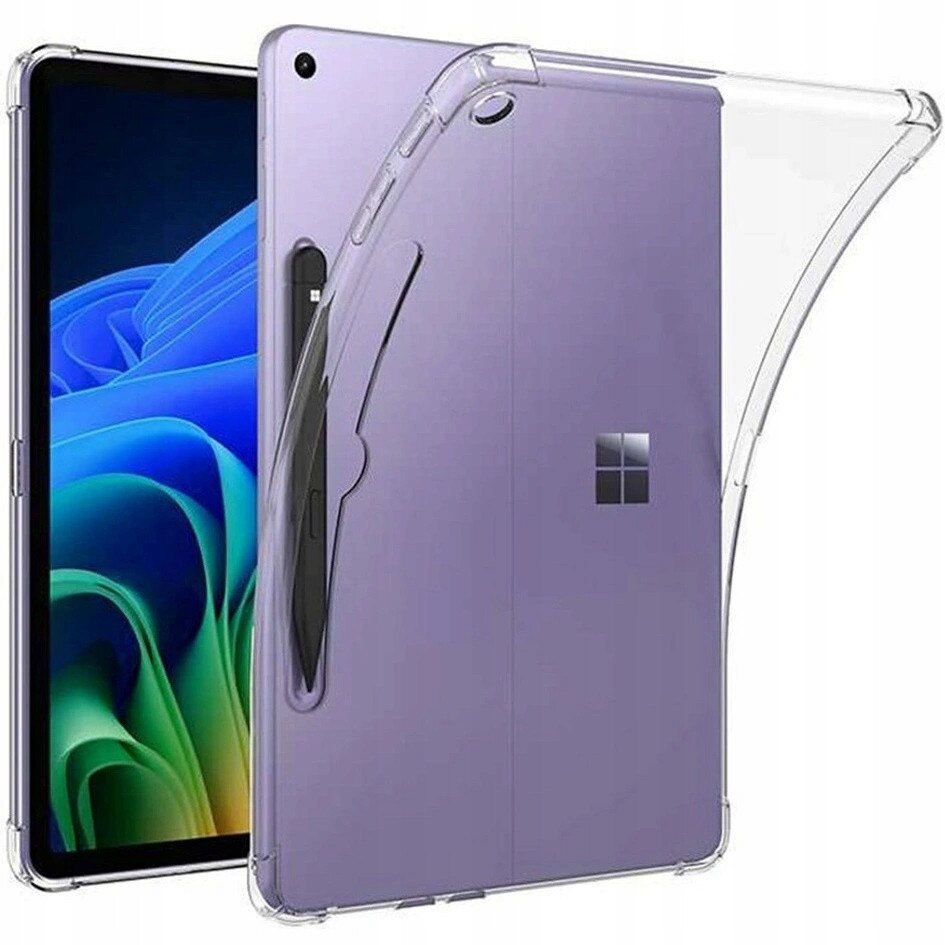 Husa tableta, ERBORD, pentru Microsoft Surface Pro 12 inch, silicon transparent, protectie eficienta, material TPU