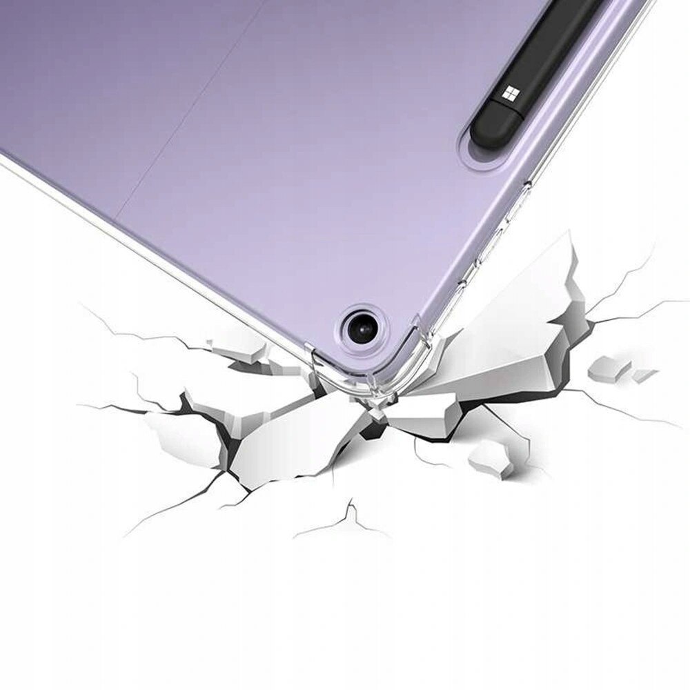 Husa tableta, ERBORD, pentru Microsoft Surface Pro 12 inch, silicon transparent, protectie eficienta, material TPU