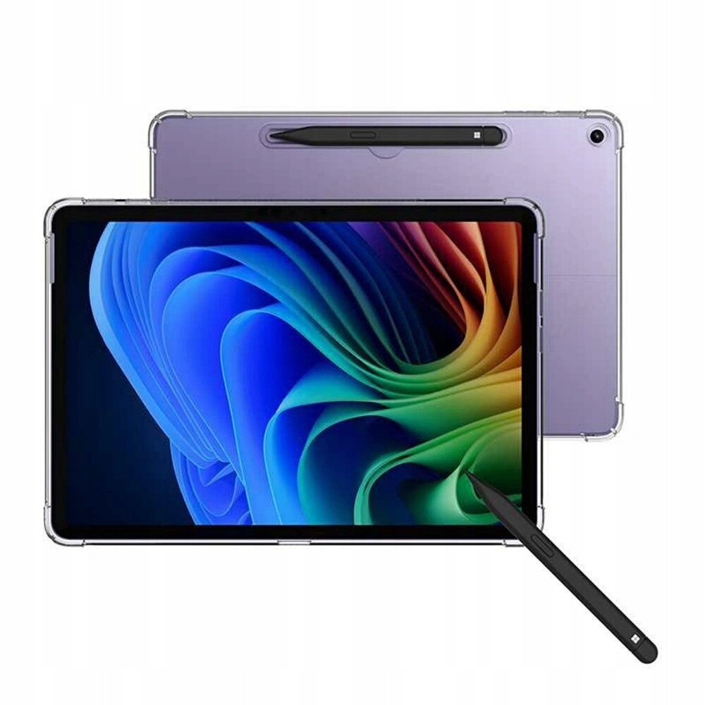 Husa tableta, ERBORD, pentru Microsoft Surface Pro 12 inch, silicon transparent, protectie eficienta, material TPU