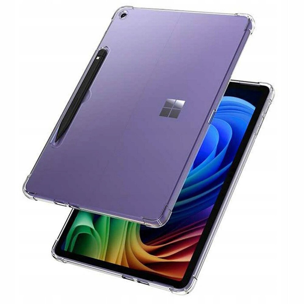 Husa tableta, ERBORD, pentru Microsoft Surface Pro 12 inch, silicon transparent, protectie eficienta, material TPU